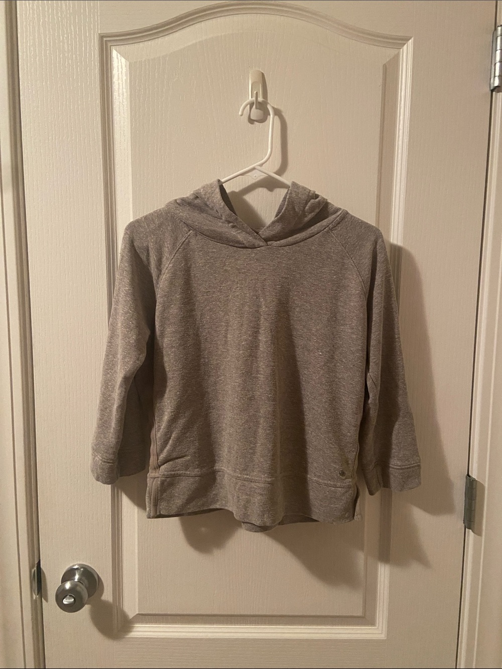 Grey Cropped Hoodie